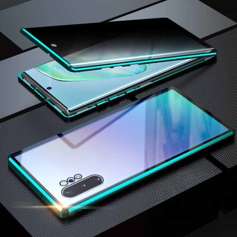 Anti-Peeping Magnetisches gehärtetes Glas doppelseitige Handyhülle für Samsung S25-21 Serie