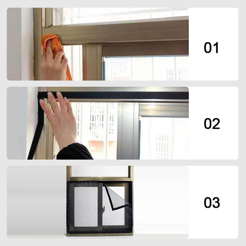 🦟Heißer Verkauf🦟Selbstklebendes Moskitoschutzgitter Fensternetz