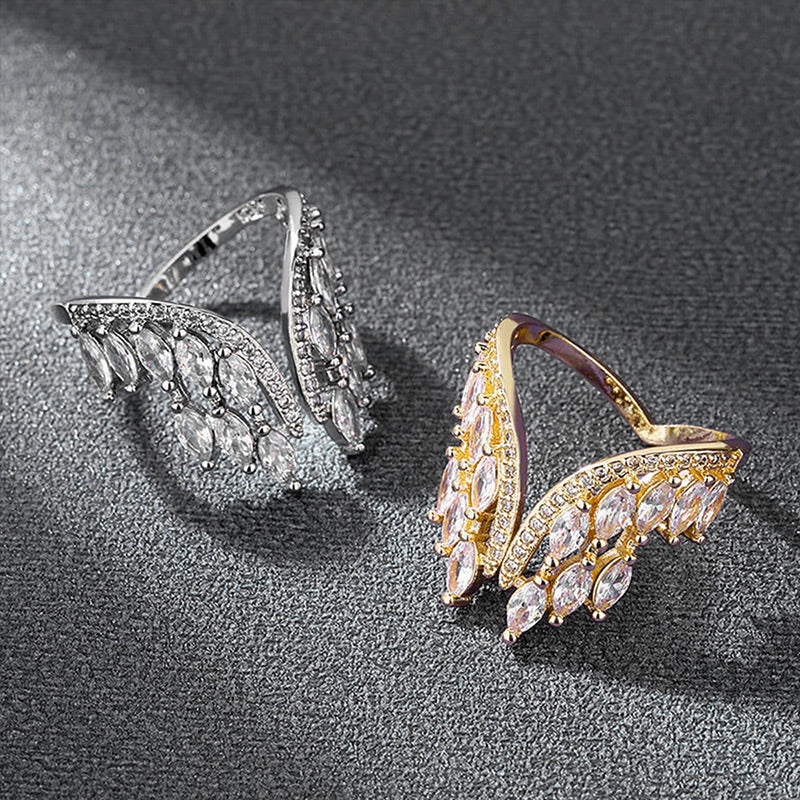 💍47% Rabatt✨ Ring und Armband aus Legierung mit Engelsflügeln