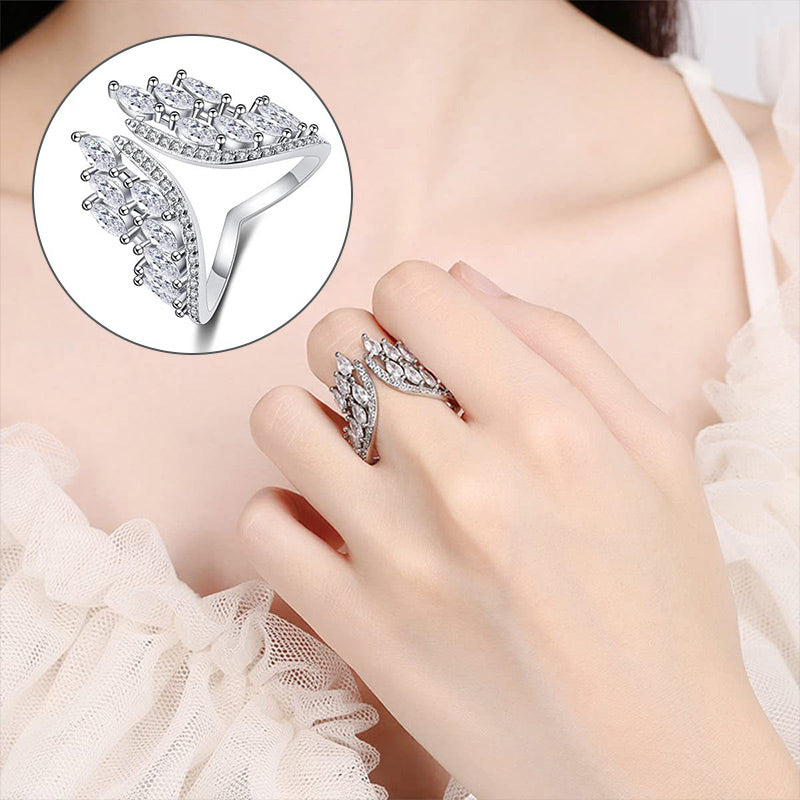 💍47% Rabatt✨ Ring und Armband aus Legierung mit Engelsflügeln
