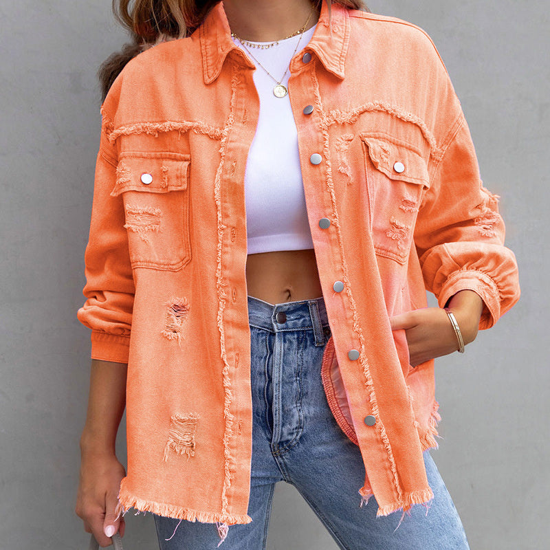 🔥Heiße neue Produkte 2024🔥 – Locker geschnittene Jeansjacke✨