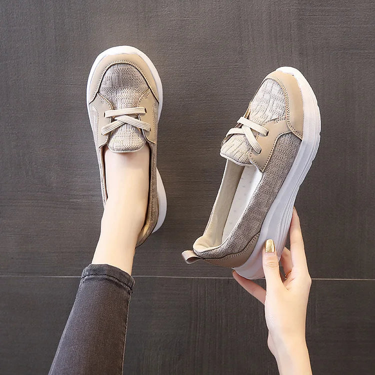 đ„ Last Day Promotion - OrthopĂ€dische Frauen atmungsaktiv Slip On Bogen UnterstĂŒtzung rutschfeste Schuhe