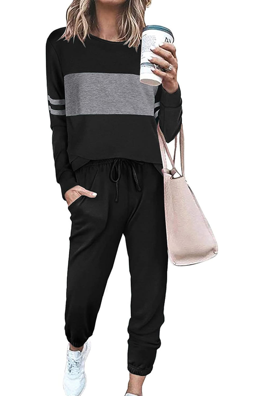 Lässiges 2-teiliges Loungewear-Set in Farbe (letzte Tage: Große Ersparnis!!!)