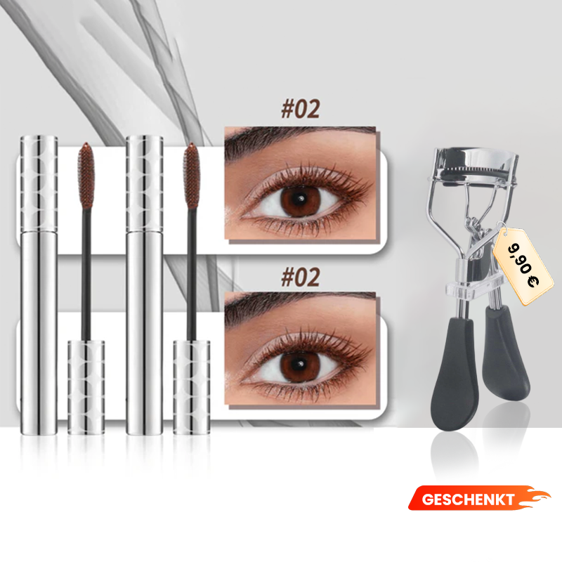 💖Letzter Tag: KAUFEN SIE 1 UND ERHALTEN SIE 2 GRATIS💖Zweifarbige Mascara in Schwarz und Braun für den perfekten Wimpern-Look