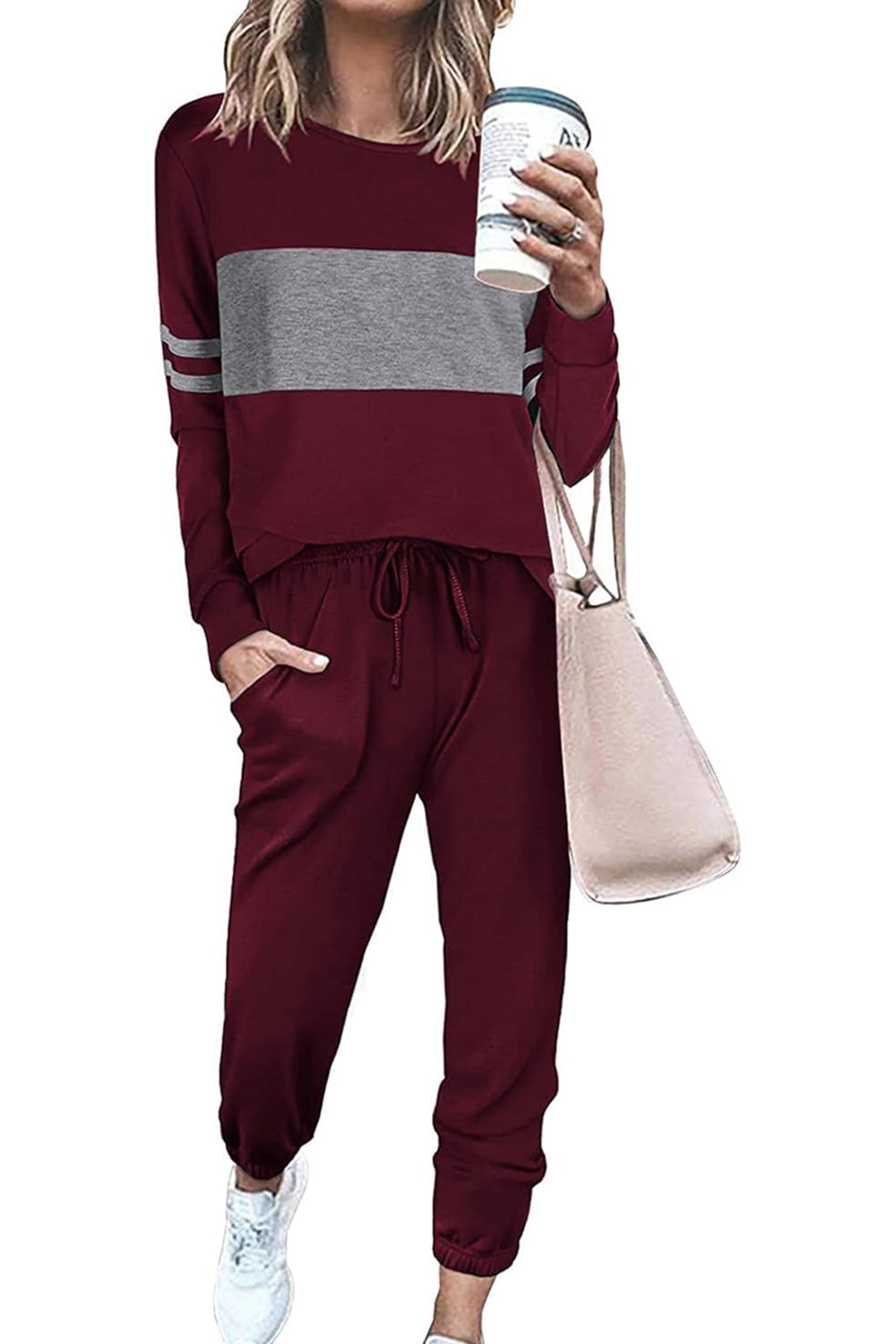 Lässiges 2-teiliges Loungewear-Set in Farbe (letzte Tage: Große Ersparnis!!!)
