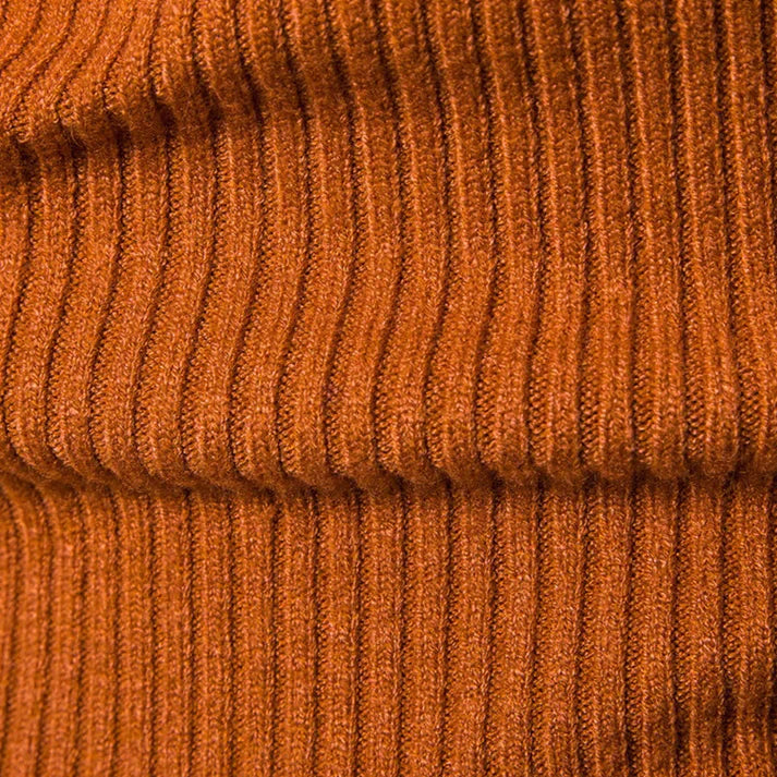 Herren Rollkragenpullover mit schmaler Passform Weiches Strickmuster für Herren