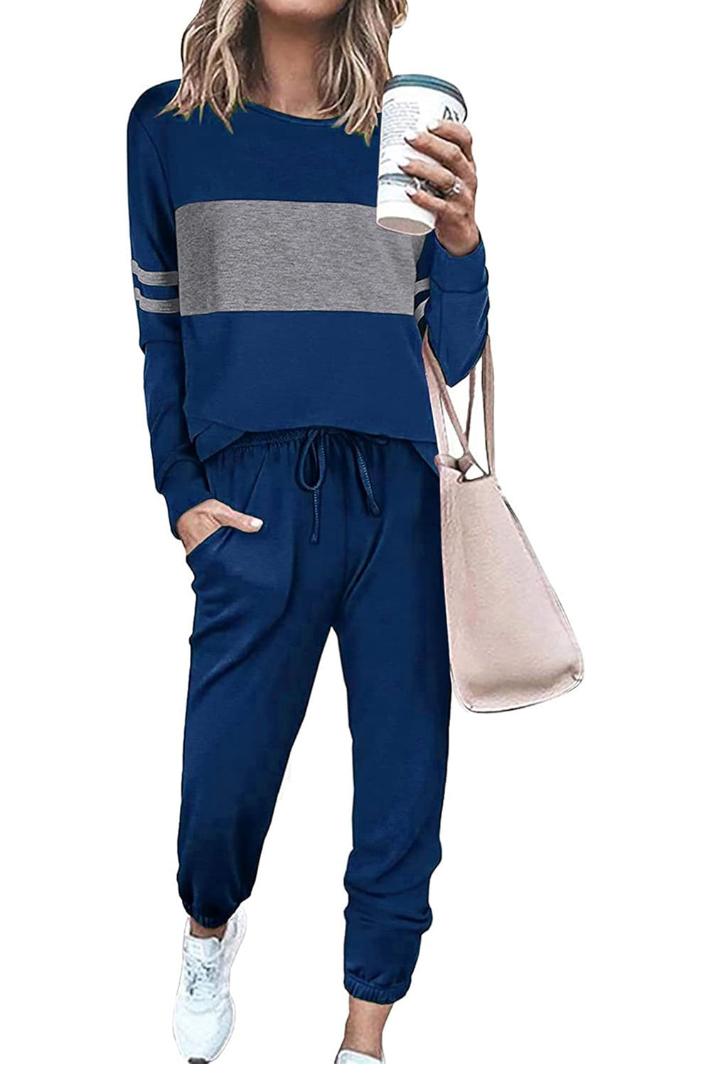 Lässiges 2-teiliges Loungewear-Set in Farbe (letzte Tage: Große Ersparnis!!!)