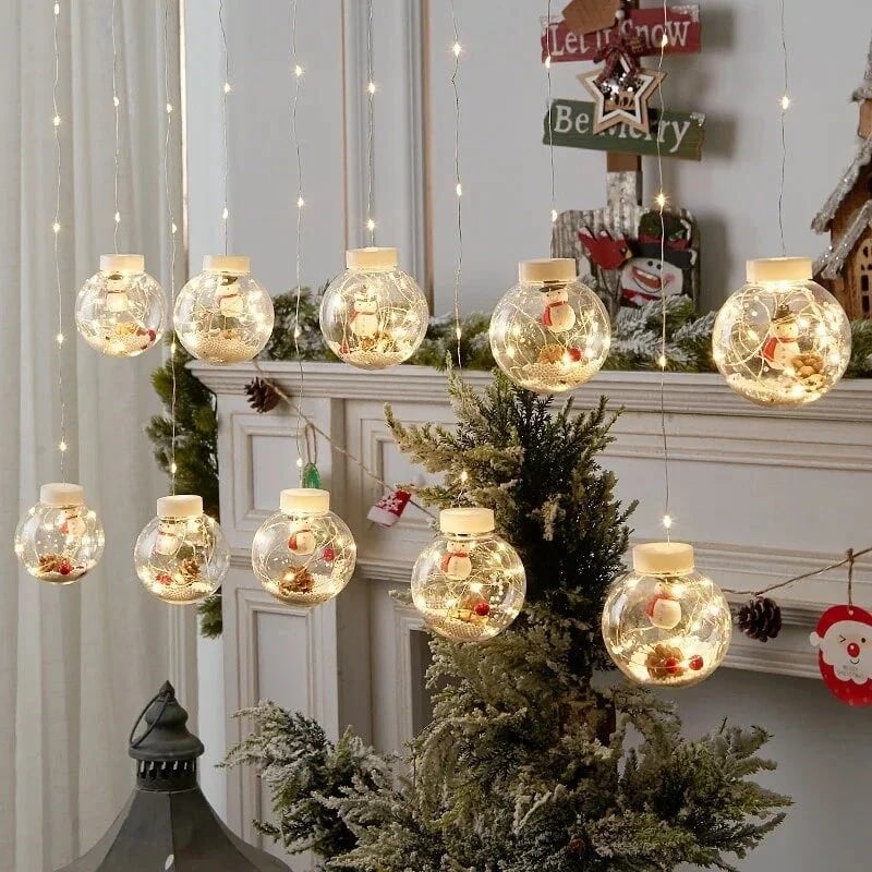 🎄Weihnachten Led Wishing Ball String Lichterketten Dekorationen
