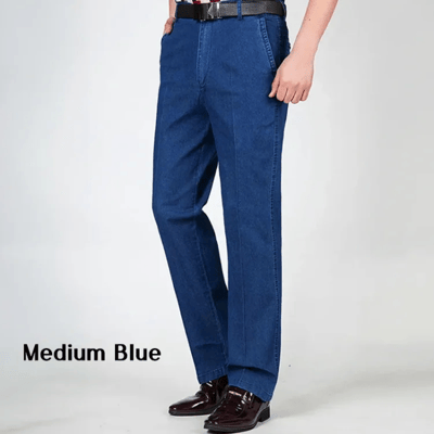 đ„ Herren High Waist Straight Fit Stretch Jeans