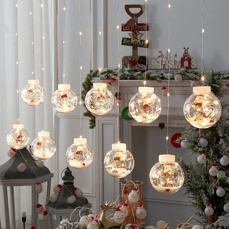 🎄Weihnachten Led Wishing Ball String Lichterketten Dekorationen