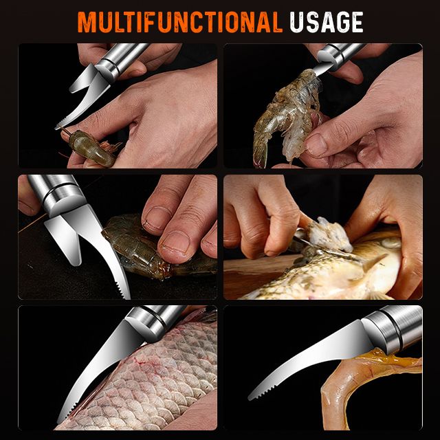 (🔥 Hot Sale - 49% OFF)5 in 1 multifunktionales Krabbenschnur-Fischmaulmesser, 🔥Mehr kaufen, mehr sparen