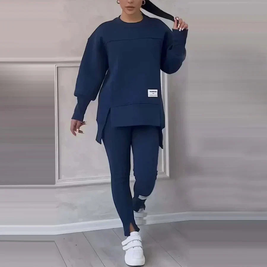 ✨ Lässiges Sweatshirt-Leggings-Set für Frauen - Ultraweiches Jersey mit Moderne Passform für Alltag & Sport 🏃♀️💫