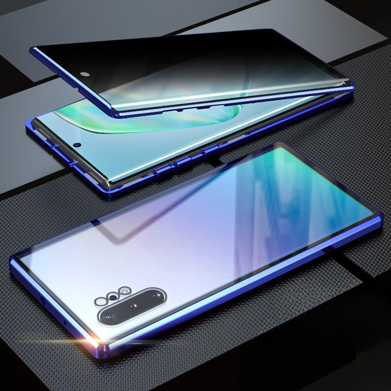Anti-Peeping Magnetisches gehärtetes Glas doppelseitige Handyhülle für Samsung S25-21 Serie