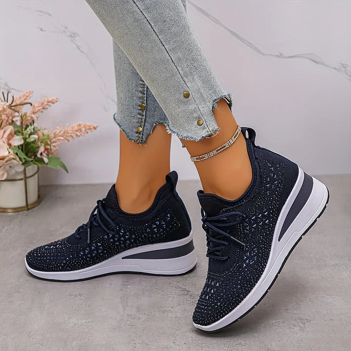 đ„đ„Letzter Tag der Aktion, profitieren Sie von 50 % Rabattđ„ Atmungsaktive orthopĂ€dische Sportschuhe fĂŒr Damen, lĂ€ssiger und trendiger Stil, verziert mit eingearbeiteten Strasssteinen.