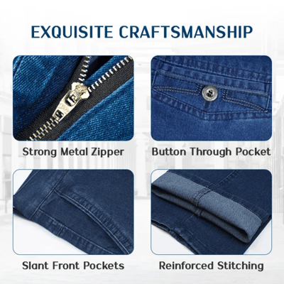 đ„ Herren High Waist Straight Fit Stretch Jeans