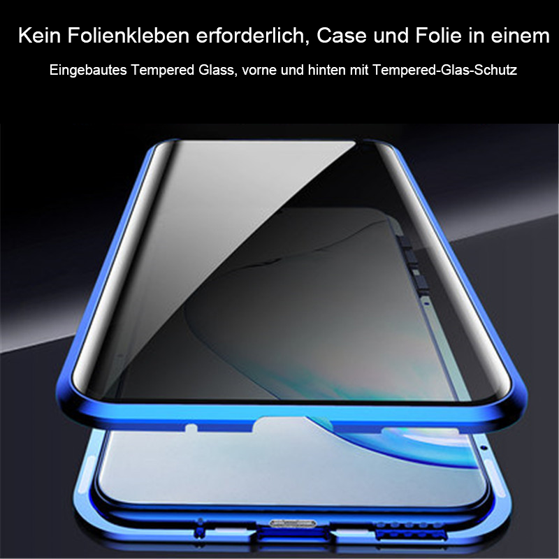 Anti-Peeping Magnetisches gehärtetes Glas doppelseitige Handyhülle für Samsung S25-21 Serie