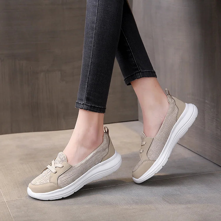 đ„ Last Day Promotion - OrthopĂ€dische Frauen atmungsaktiv Slip On Bogen UnterstĂŒtzung rutschfeste Schuhe