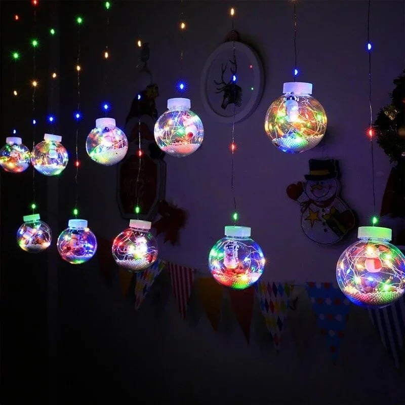 🎄Weihnachten Led Wishing Ball String Lichterketten Dekorationen