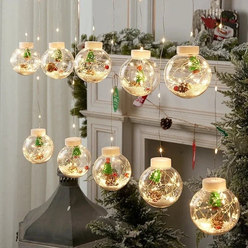 🎄Weihnachten Led Wishing Ball String Lichterketten Dekorationen
