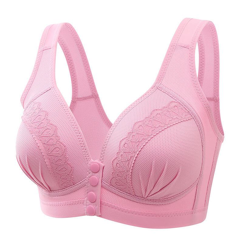 👙Kaufen Sie 1 und erhalten Sie 2 gratis ❤️🔥Atmungsaktiver, hautfreundlicher Baumwoll-BH mit Knopf vorne
