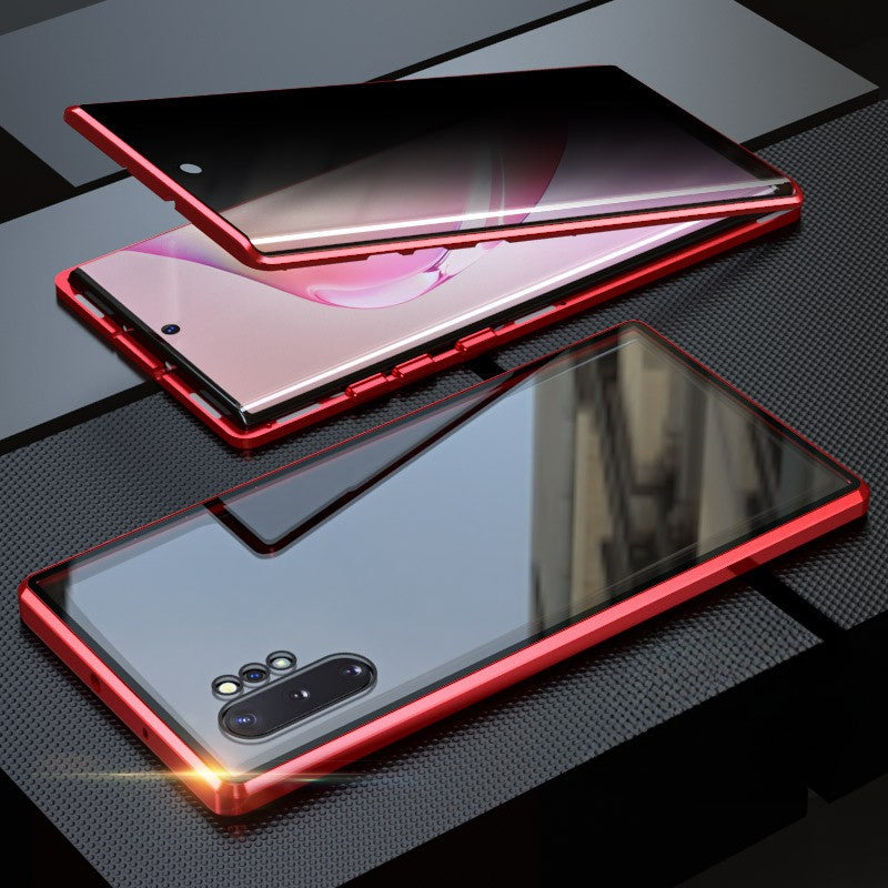 Anti-Peeping Magnetisches gehärtetes Glas doppelseitige Handyhülle für Samsung S25-21 Serie