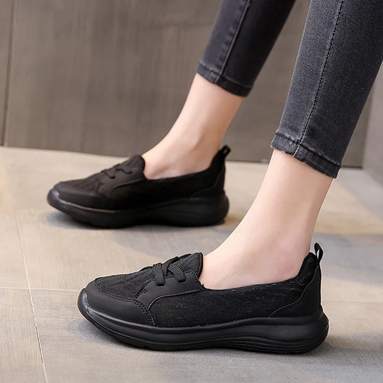 đ„ Last Day Promotion - OrthopĂ€dische Frauen atmungsaktiv Slip On Bogen UnterstĂŒtzung rutschfeste Schuhe