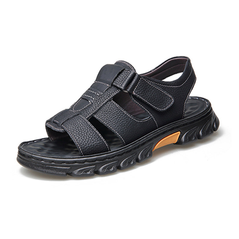 🔥49 % RABATT🔥Hochwertige Freizeitsandalen aus Leder für Herren 【Rutschfest, Fußmassage】