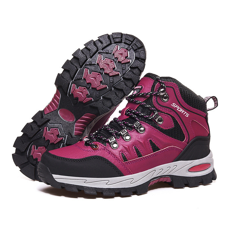Hohe, leichte und rutschfeste Wanderschuhe