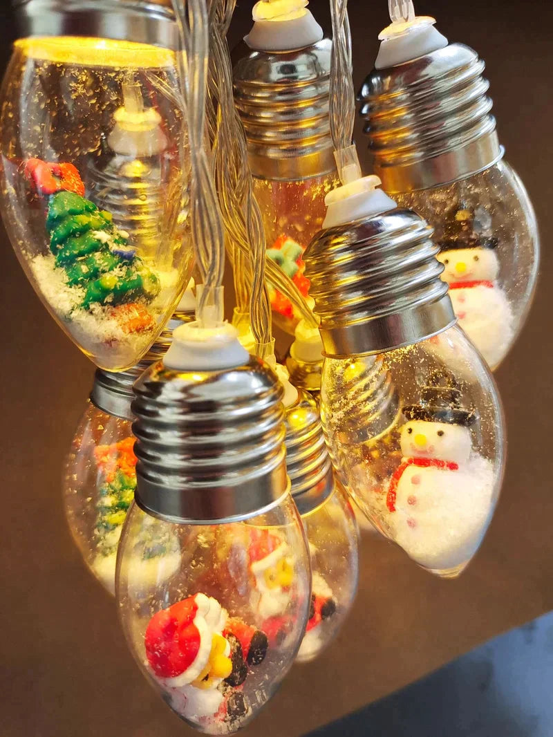 🎄Jul Led Wishing Ball Lichterkette Dekorationer