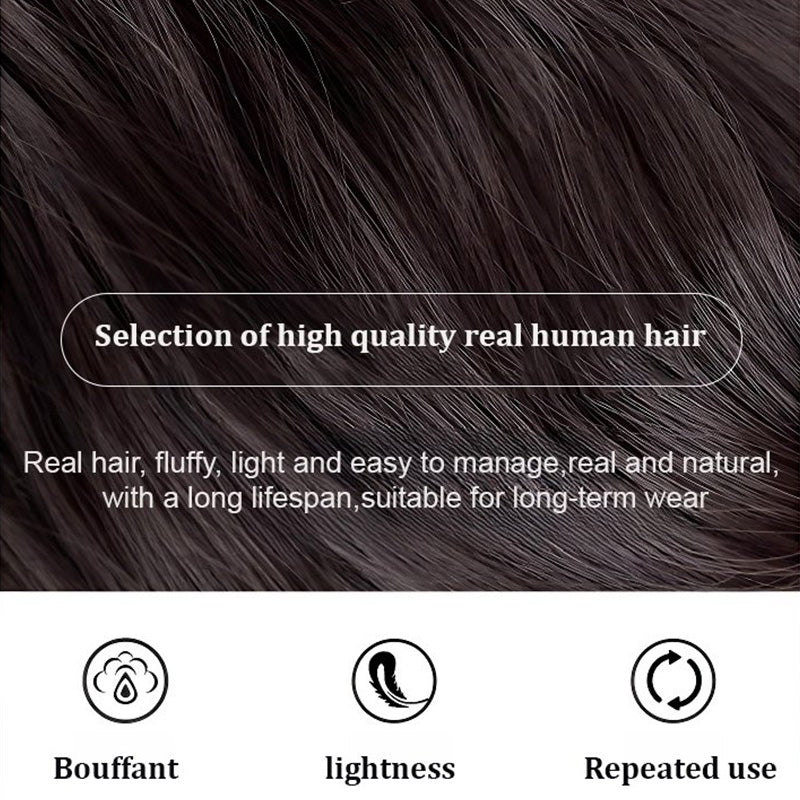 Das perfekte Geschenk für sie - Voluminöse, realistische Pillenhaarperücke