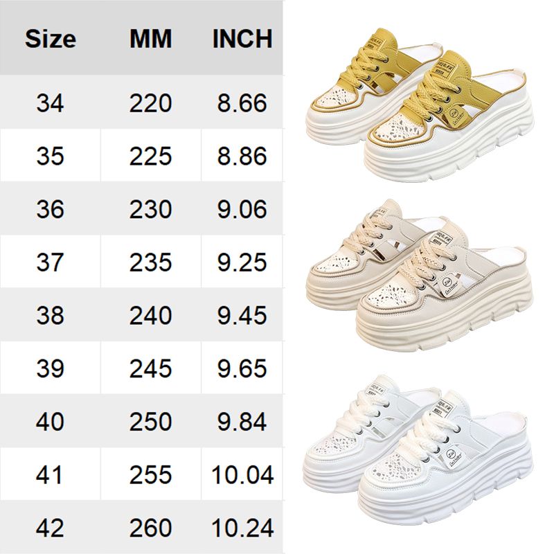 Jahrestag🔥Kostenloser Versand🔥Leichte, atmungsaktive Schuhe mit dicker Sohle und Hohlraum für Frauen