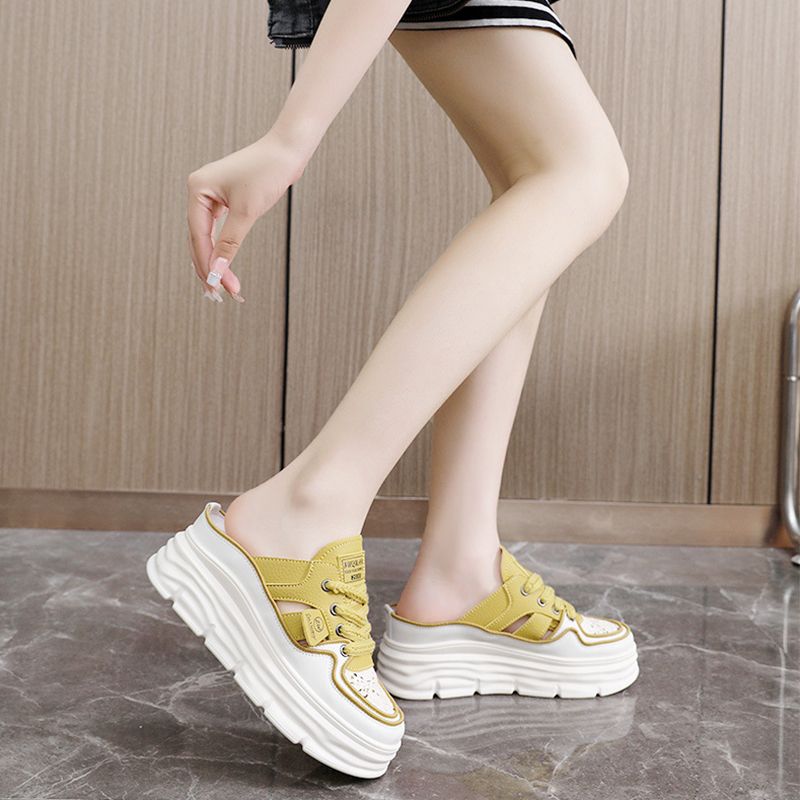Jahrestag🔥Kostenloser Versand🔥Leichte, atmungsaktive Schuhe mit dicker Sohle und Hohlraum für Frauen