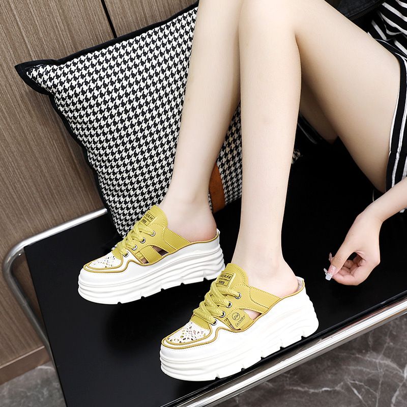 Jahrestag🔥Kostenloser Versand🔥Leichte, atmungsaktive Schuhe mit dicker Sohle und Hohlraum für Frauen