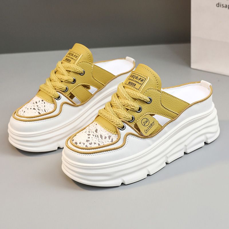 Jahrestag🔥Kostenloser Versand🔥Leichte, atmungsaktive Schuhe mit dicker Sohle und Hohlraum für Frauen