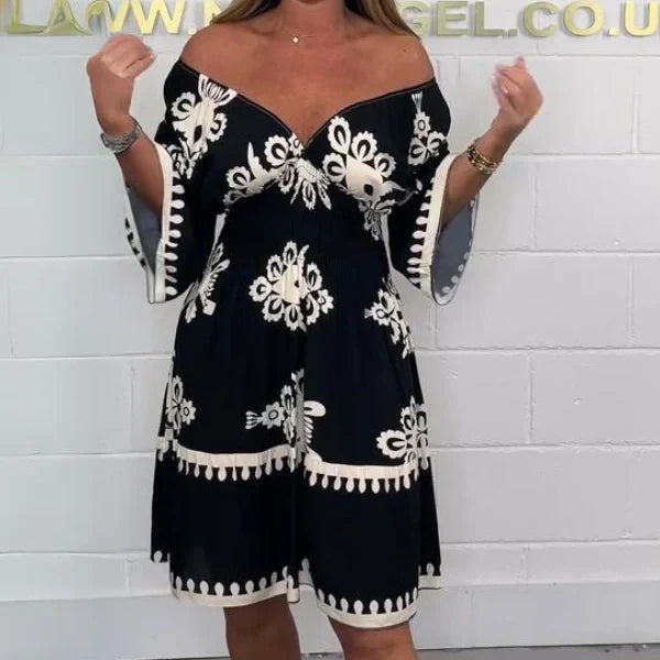 ⏰💥Letzter Verkaufstag zum halben Preis⏰💥Bedrucktes Sommerkleid für Damen