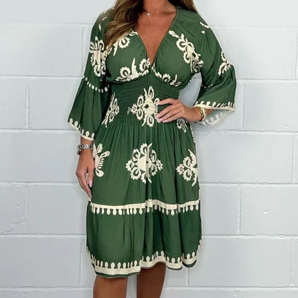 ⏰💥Letzter Verkaufstag zum halben Preis⏰💥Bedrucktes Sommerkleid für Damen