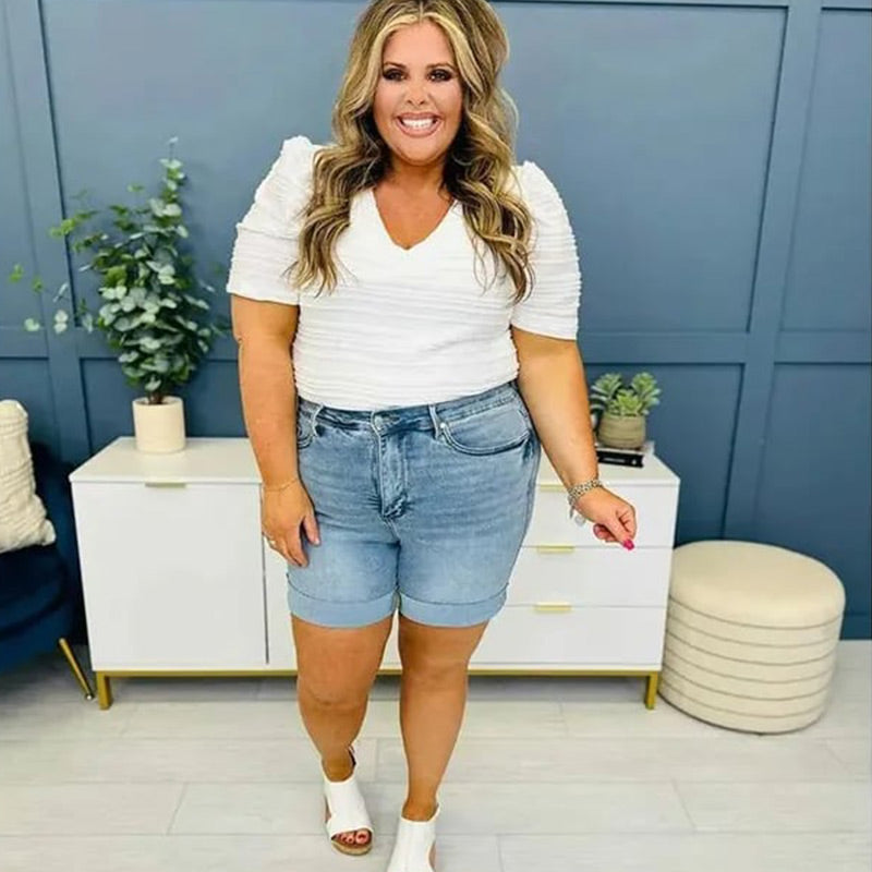 💥Mid-Rise-Jeans-Shorts für Frauen