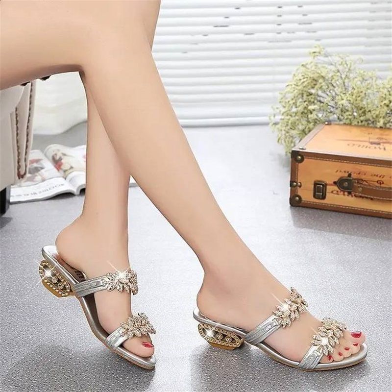 Hochwertige, modische Strass-Sandalen für Damen