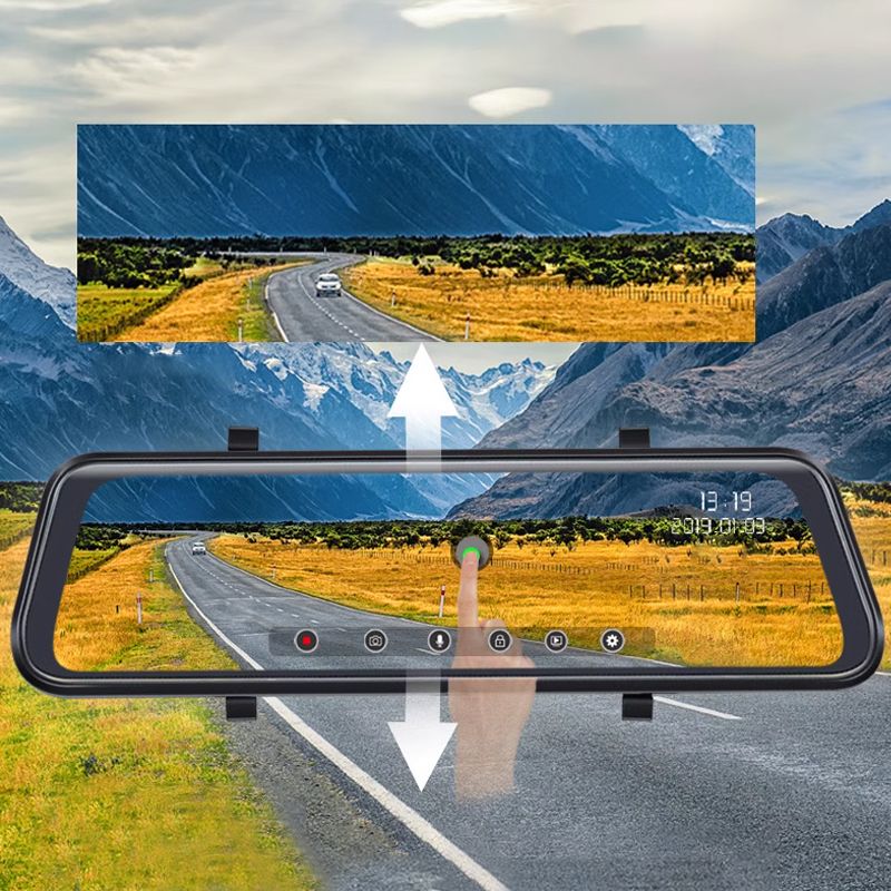 12" 4K Front- und Heck-HD Nachtsicht-Dashcam