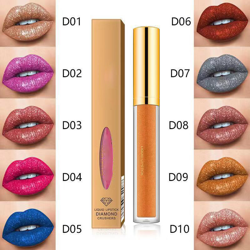 💄1 KAUFEN 1 GRATIS🎁Metallischer flüssiger Diamant-Glitter-Lippenstift