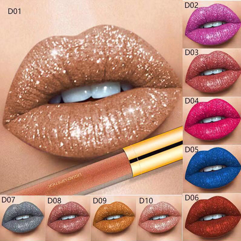 💄1 KAUFEN 1 GRATIS🎁Metallischer flüssiger Diamant-Glitter-Lippenstift