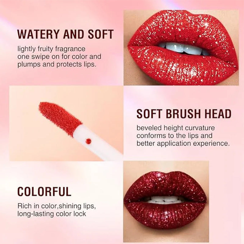 💄1 KAUFEN 1 GRATIS🎁Metallischer flüssiger Diamant-Glitter-Lippenstift