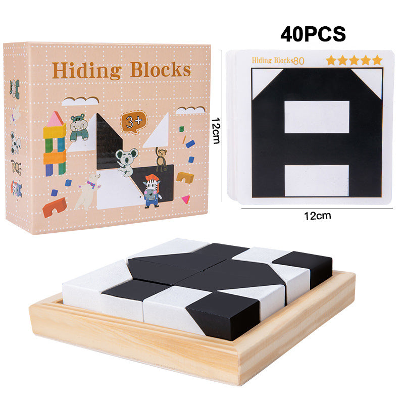 🧩Puzzle Versteckte Bauklötze Puzzle Spielzeug