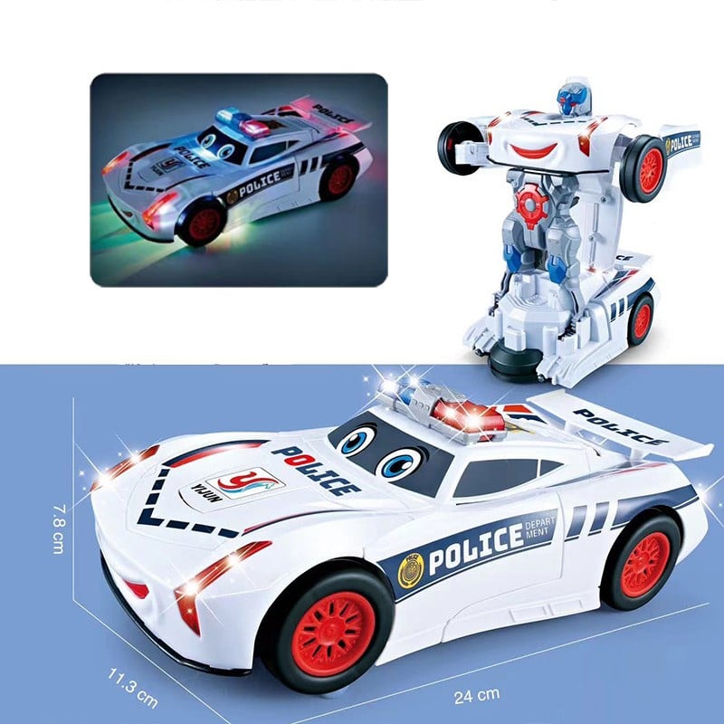 Heißer Verkauf 49% Rabatt🔥Elektrisches Universalverformungs-Polizeispielzeugauto