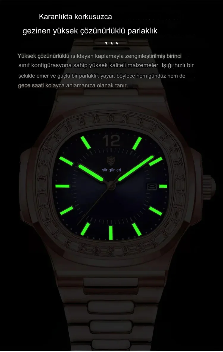đ„2024 Neue quadratische Luxus-Quarz-Uhr im britischen Stil fĂŒr Herren, wasserdicht