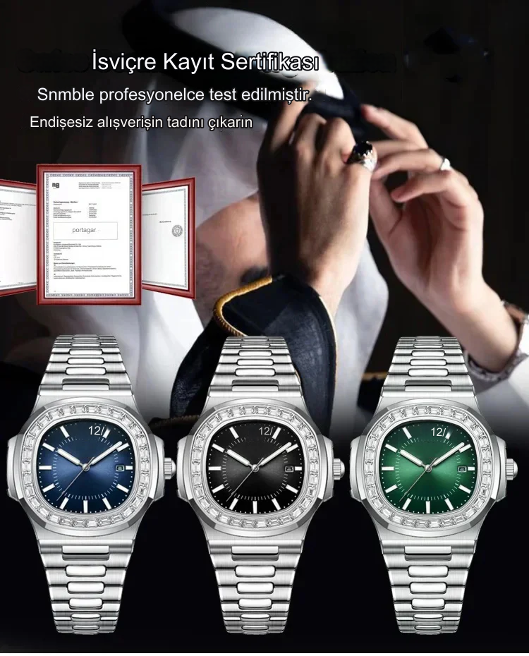 đ„2024 Neue quadratische Luxus-Quarz-Uhr im britischen Stil fĂŒr Herren, wasserdicht