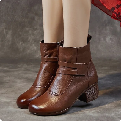 đ˘Neu fĂźr 2024 Damenstiefel retro vielseitig Leder