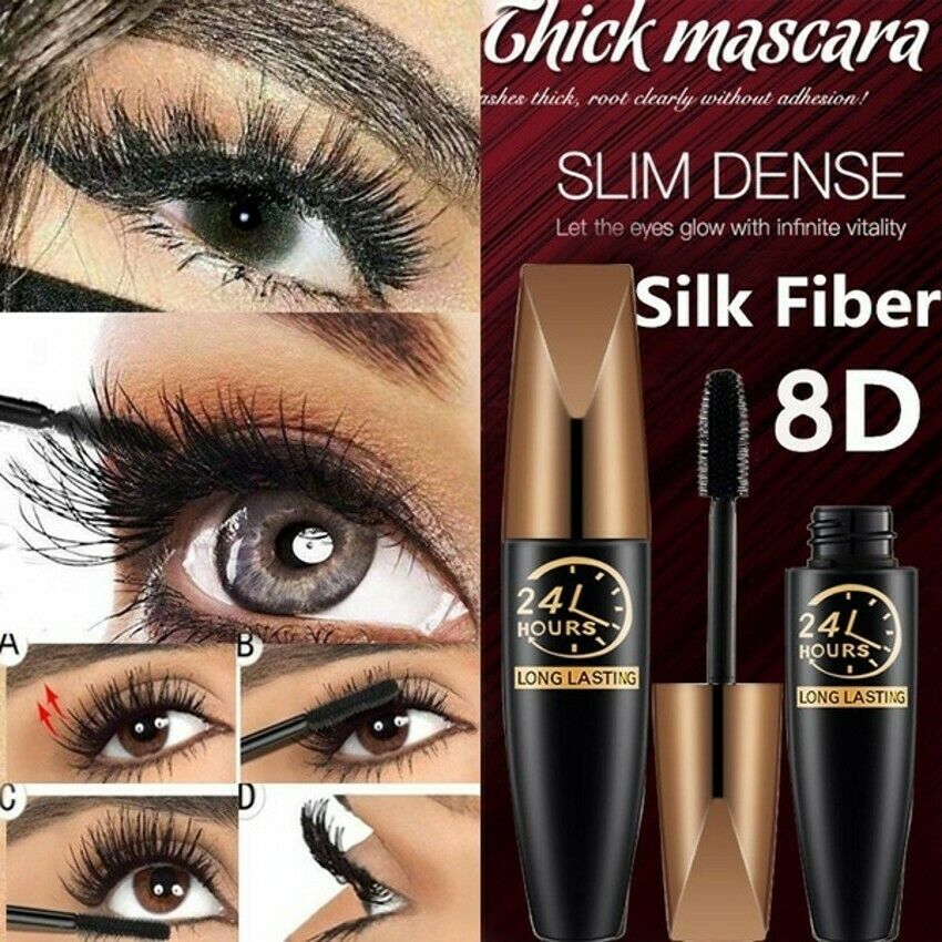 đ„ Kaufen Sie 1 und erhalten Sie 1 gratis đ„ Wasserfeste Mascara mit dicker Seidenfaser zur VerlĂ€ngerung der Wimpern