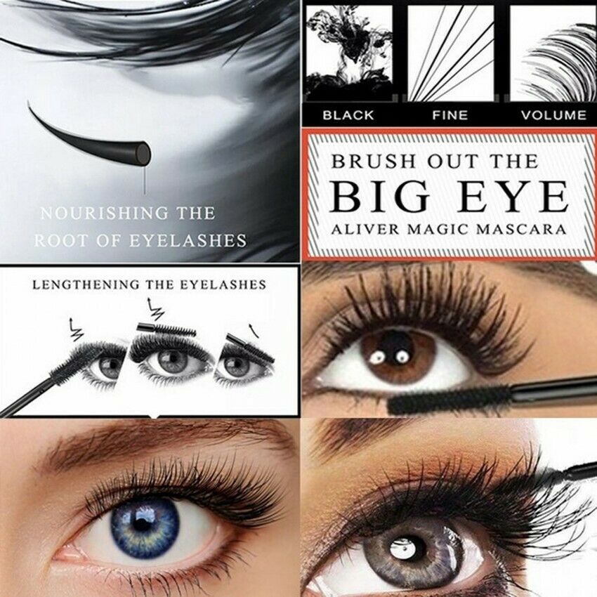đ„ Kaufen Sie 1 und erhalten Sie 1 gratis đ„ Wasserfeste Mascara mit dicker Seidenfaser zur VerlĂ€ngerung der Wimpern