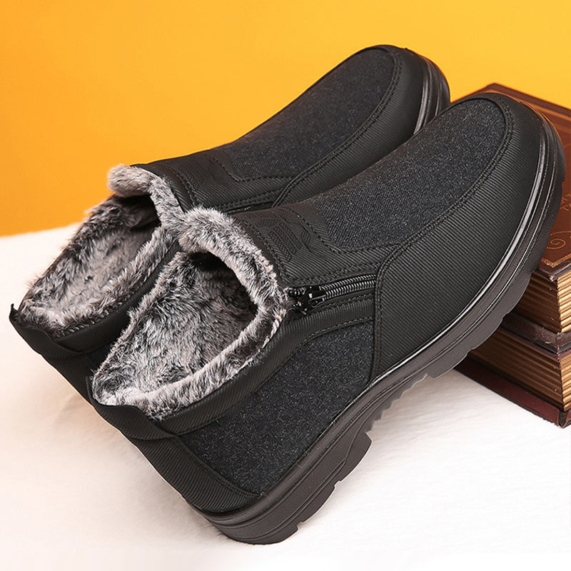 ORTHOPÄDISCHE WARME SCHNEESTIEFEL FÜR MÄNNER WASSERDICHTE RUTSCHFESTE WINTERSTIEFEL AUS FLEECE